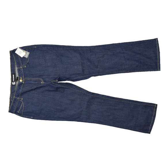 NEW Rocawear Women's Plus Size 18 Bootcut Jeans Blue Cotton Blend Zip Solid - Picture 1 of 8